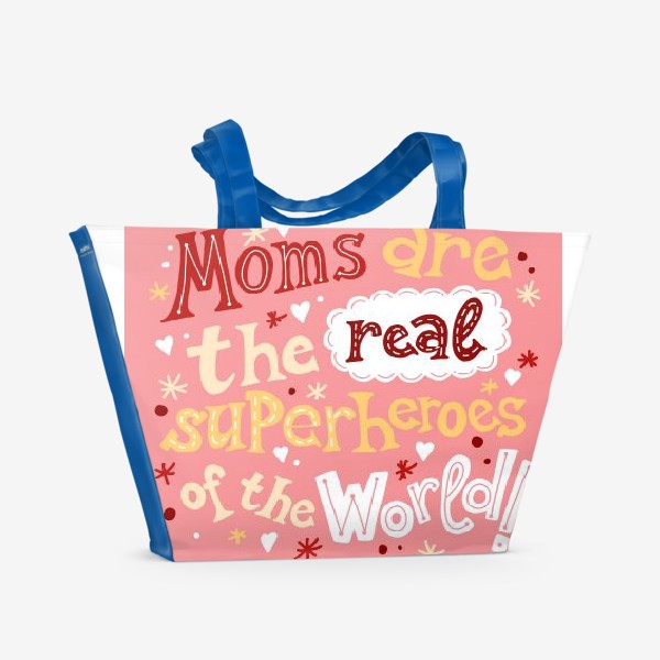Пляжная сумка «Открытка ко Дню Матери»