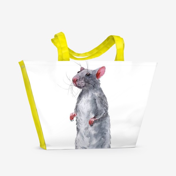 Пляжная сумка «Крыса 2. Символ 2020 года »