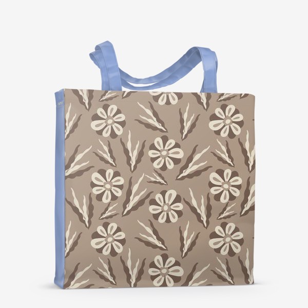 Сумка-шоппер «Простые цветы в пастельных тонах»
