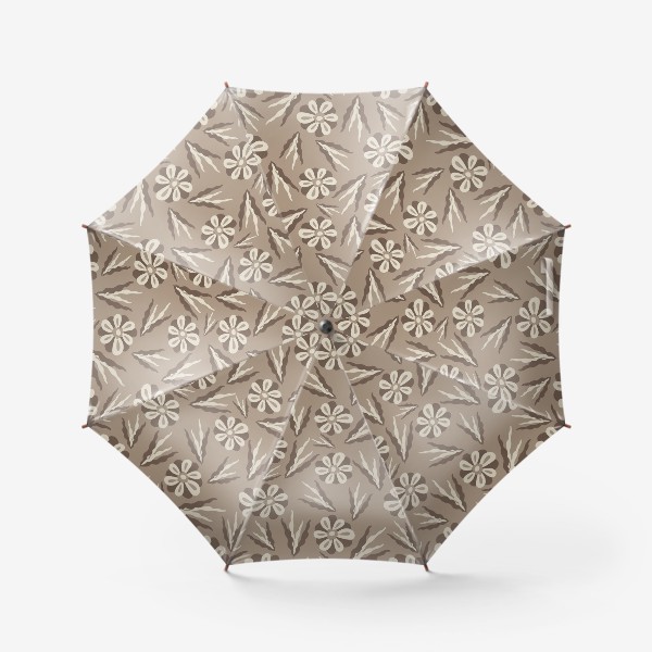 Зонт «Простые цветы в пастельных тонах»