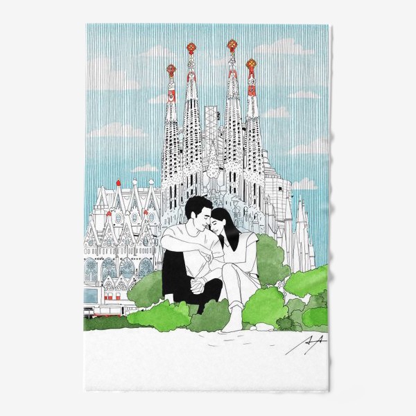 Полотенце &laquo;Sagrada Familia Barcelona Барселона&raquo;