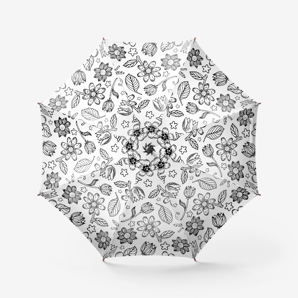 Зонт «Легкий цветочный узор»