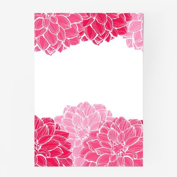 Постер «Розовые цветы»