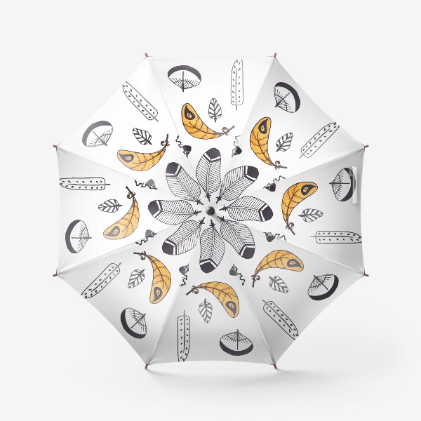 Зонт «Перья с акцентом»