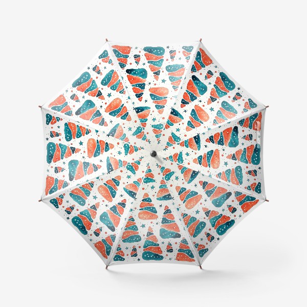 Зонт «Ёлочки новогодние»
