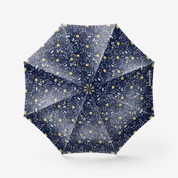 Зонт «Паттерн с цветочными элементами»