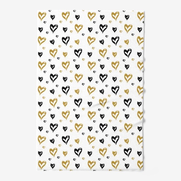 Полотенце «Pattern design with hearts»
