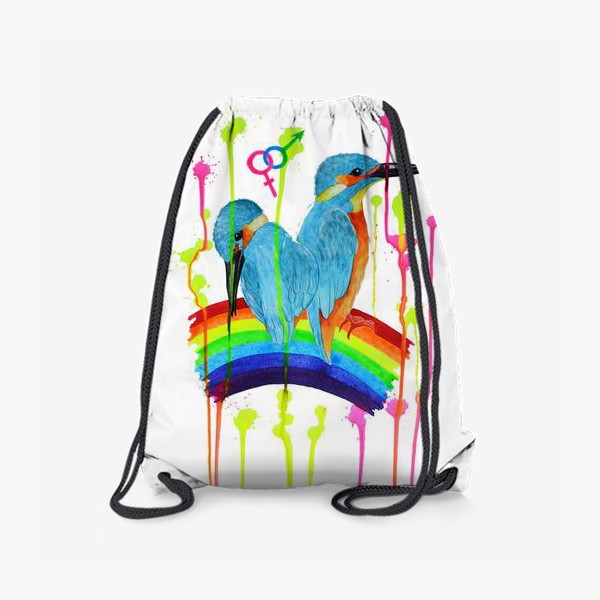 Рюкзак «Зимородки на радуге»