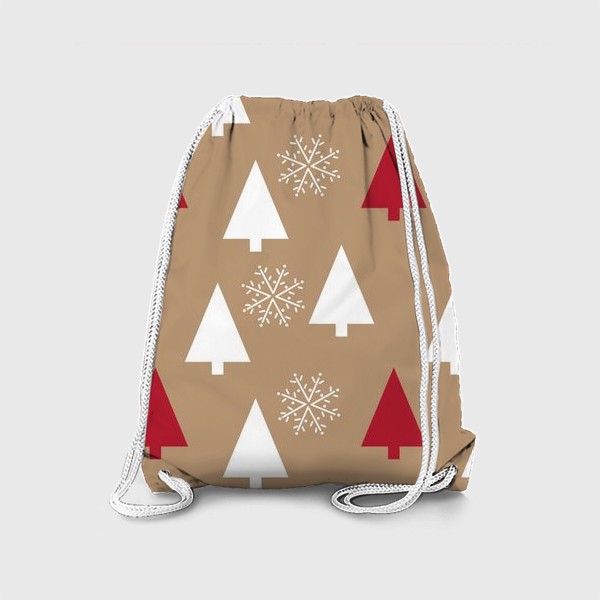 Рюкзак «Елочки, снежинки»