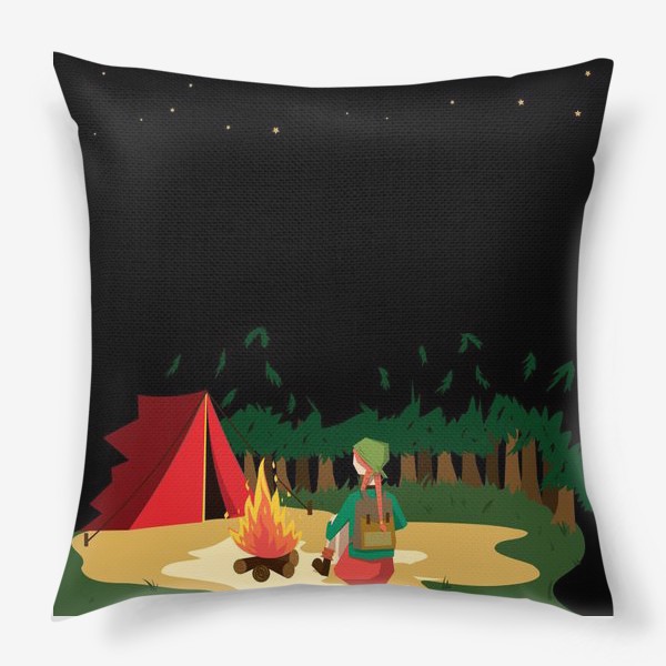 Подушка «Ночевка в лесу»