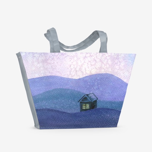 Пляжная сумка «Зимний пейзаж»