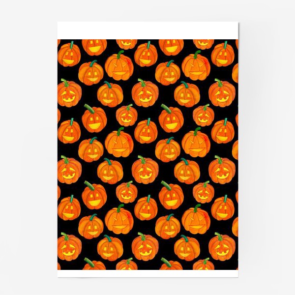Постер «Паттерн хеллоуиновские тыквы»