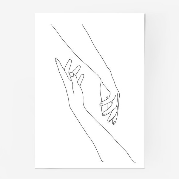 Постер «Руки. Скетч»