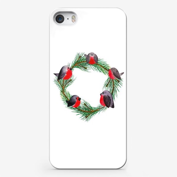 Чехол iPhone « Снегири»