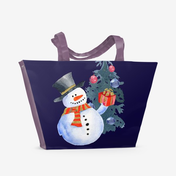 Пляжная сумка «Cute Snowman »