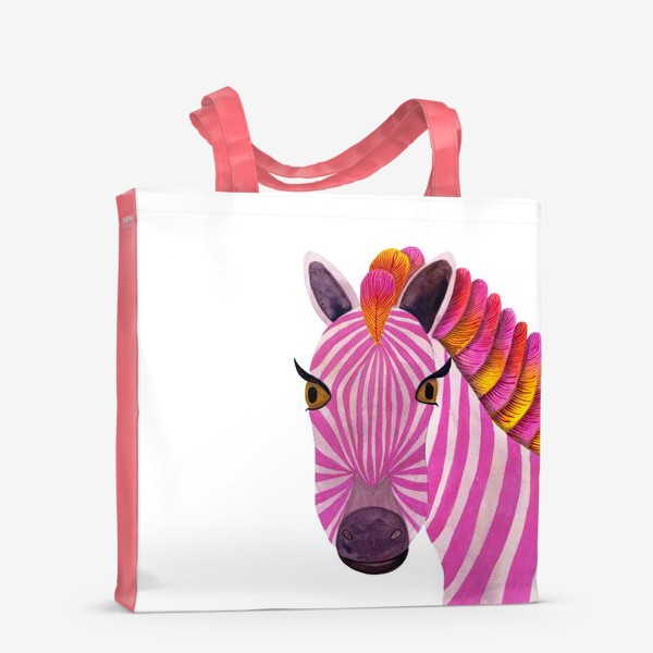 Сумка-шоппер «Розовая зебра»