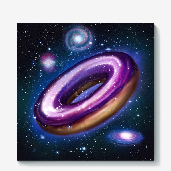 Холст «Галактический пончик»