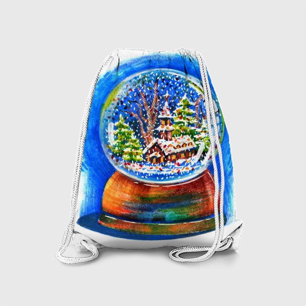 Рюкзак «Новогодний снежный шар. Новый год 2024»