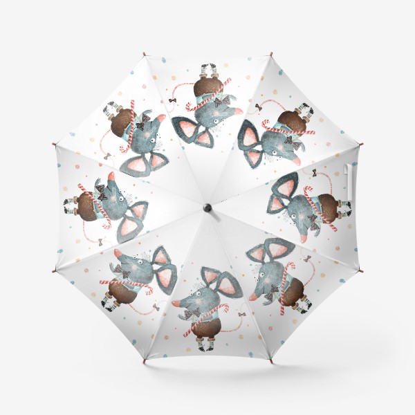Зонт «Милая крыса - подарок на Новый год, символ 2020»
