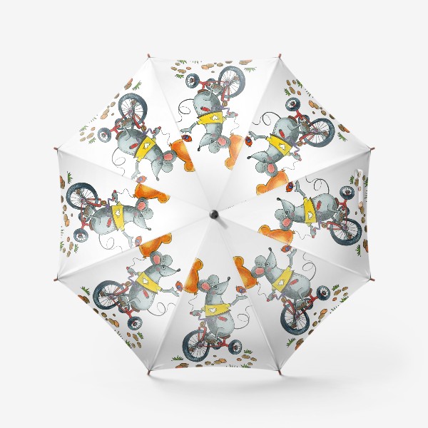 Зонт «Мышка на велосипеде»
