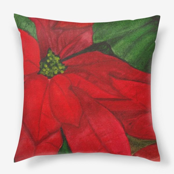 Подушка «Рождественский цветок»