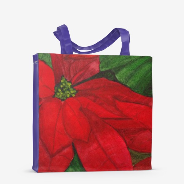 Сумка-шоппер «Рождественский цветок»