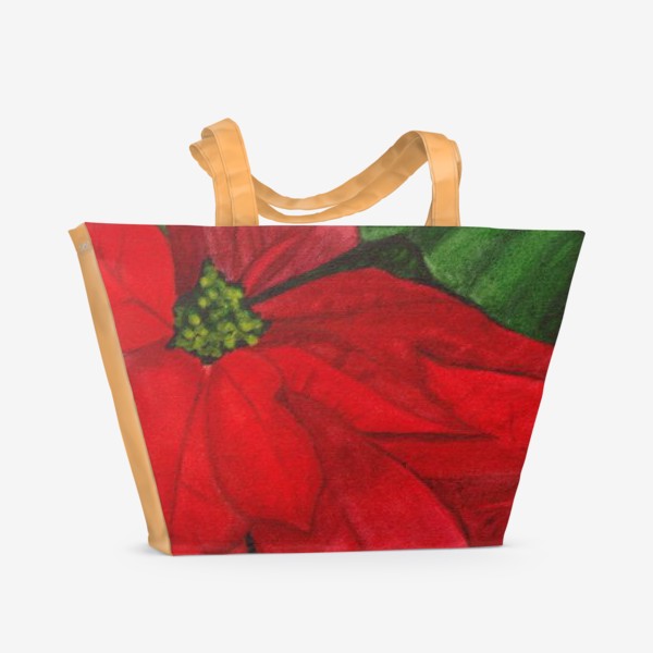 Пляжная сумка «Рождественский цветок»
