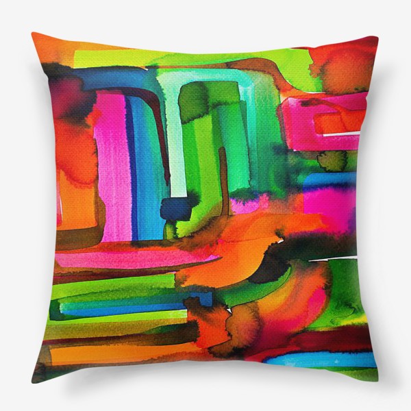 Подушка «Watercolor abstract»