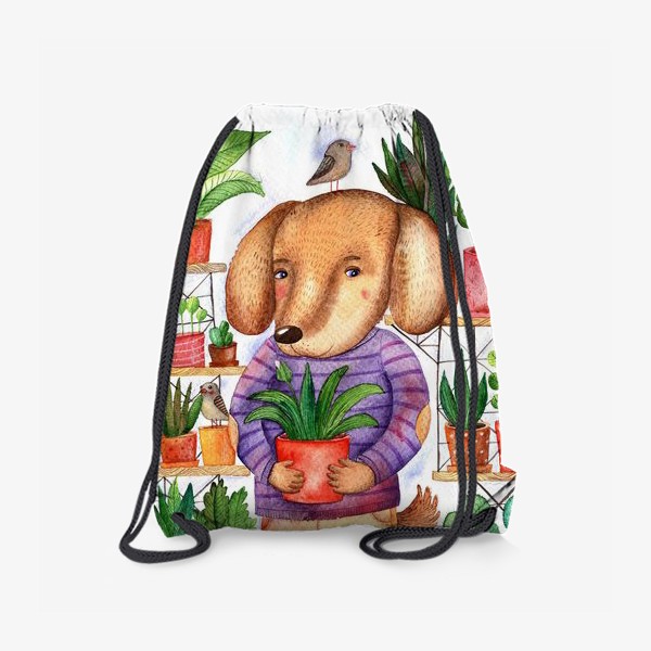 Рюкзак «Пес и Растения»