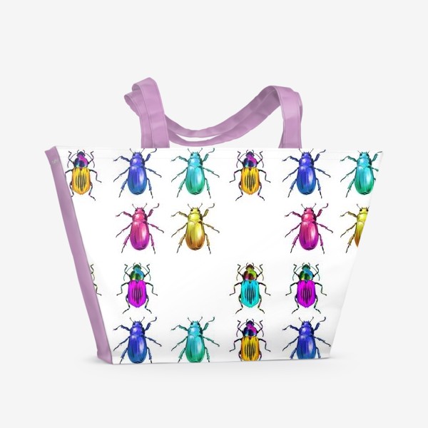 Пляжная сумка «Паттерн жуки»