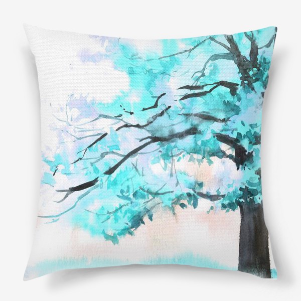 Подушка «Голубое дерево»