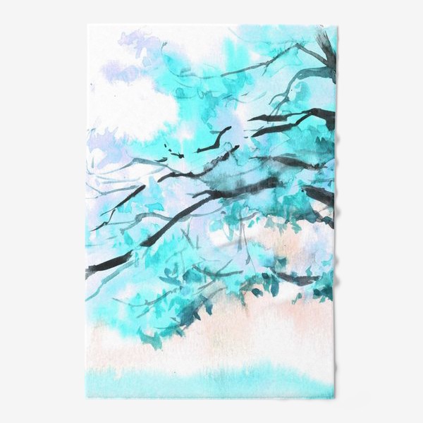 Полотенце «Голубое дерево»
