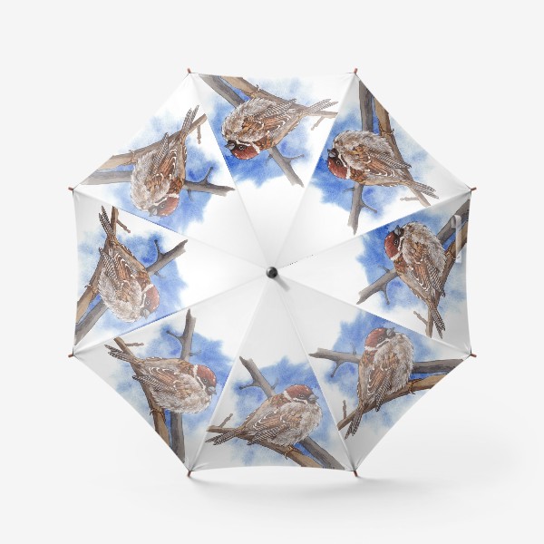 Зонт «Птичка Воробей»