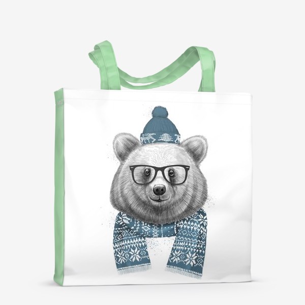 Сумка-шоппер «Зимний медведь»