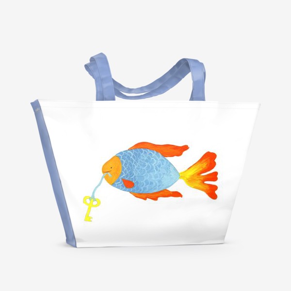 Пляжная сумка &laquo;Рыбка с золотым ключиком&raquo;