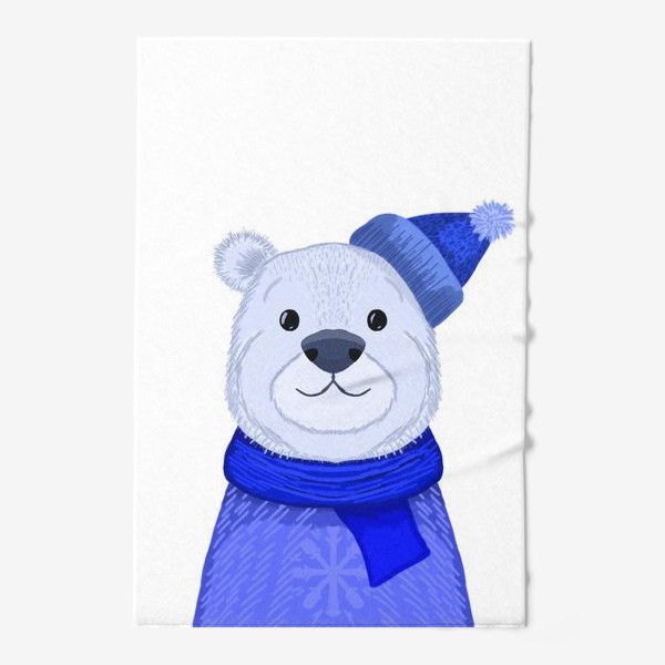 Полотенце «Медведь в шапке и свитере»