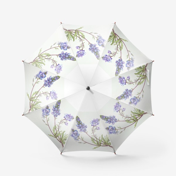 Зонт «Сиреневый цветок вероники крымской»