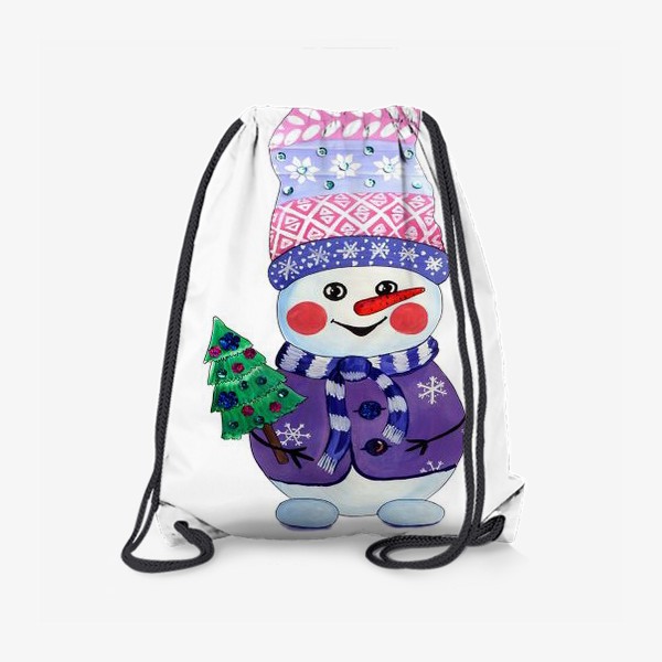 Рюкзак «Снеговик в колпаке»