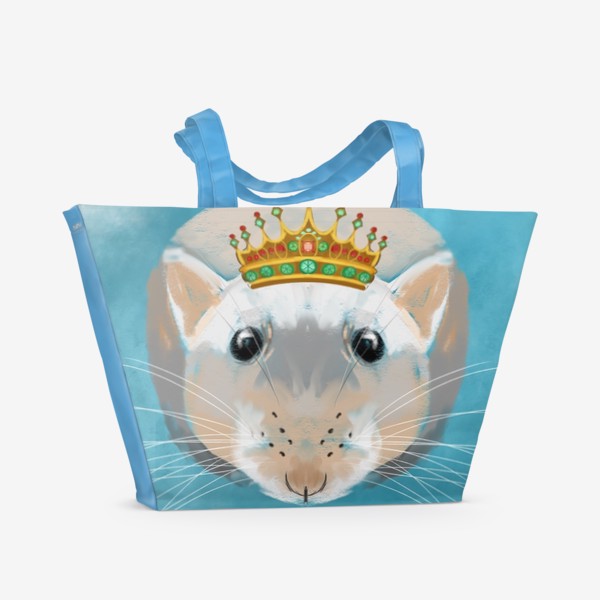 Пляжная сумка &laquo;мышка в короне&raquo;