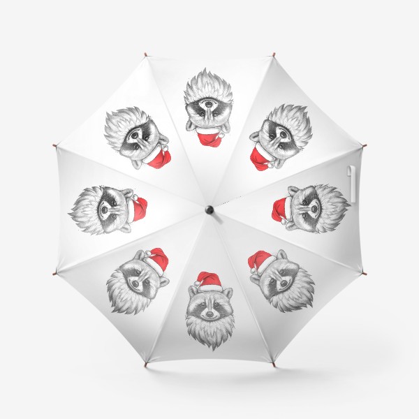 Зонт «Енот Мороз»