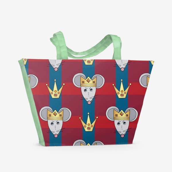 Пляжная сумка «Крыса с коронами»