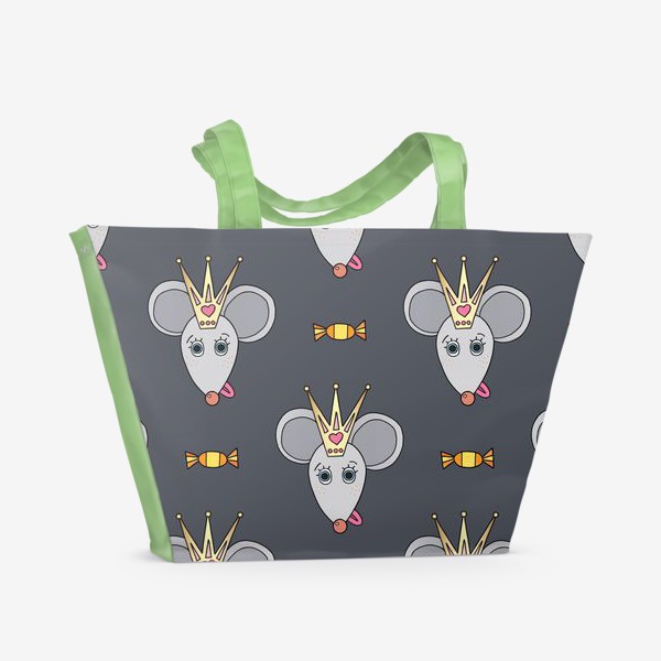 Пляжная сумка «Крыса с конфетами»