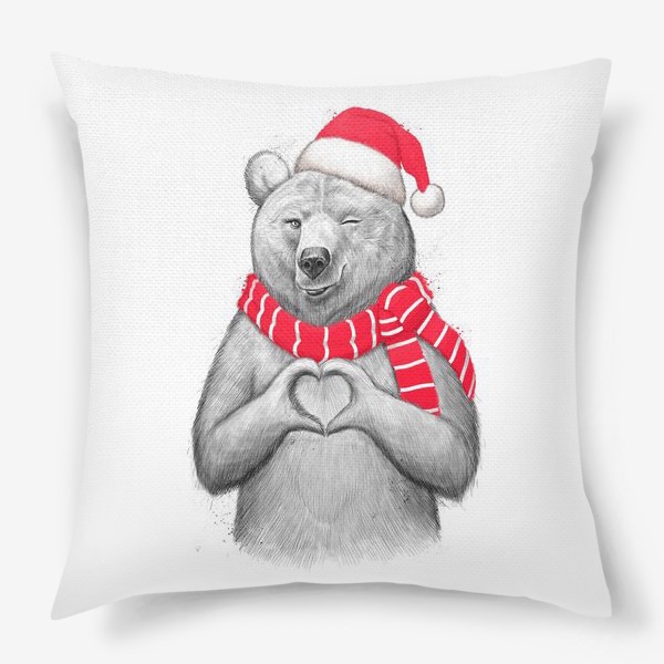 Подушка «Новогодняя медведица»