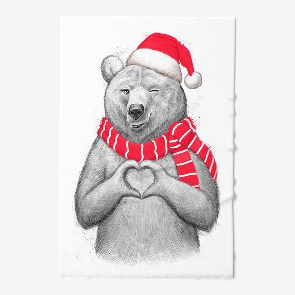 Полотенце «Новогодняя медведица»