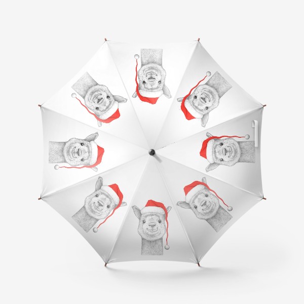 Зонт «Новогодняя Альпака»