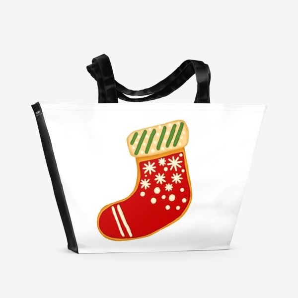 Пляжная сумка «Рождественский носок»