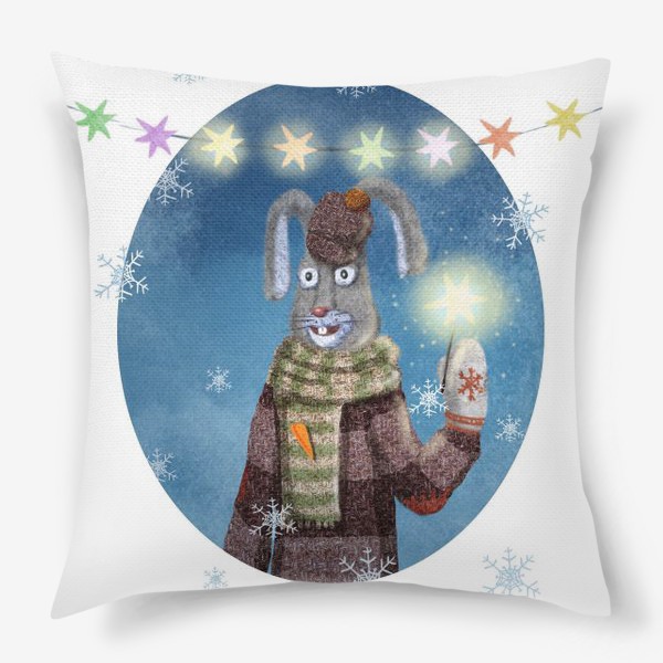 Подушка «Новогодний заяц»
