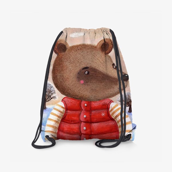 Рюкзак «Мишка в красном жилете»