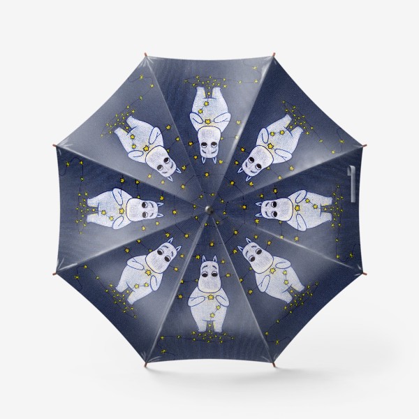 Зонт «Муми-тролль и звезды»