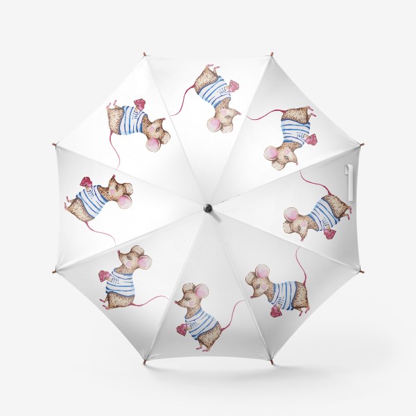 Зонт «Мышь с сердцем »